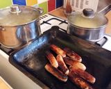 A picture of step 7 of Vickys Sausages with Mustard Mash & Onion Gravy, GF DF EF SF NF.