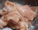 A picture of step 4 of Chicken Breast Cutlets Over Rice Coated with Starch + Bread Crumbs.