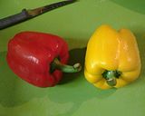 A picture of step 1 of Bell peppers the way I do it.
