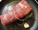 A picture of step 3 of Beef Wellington.