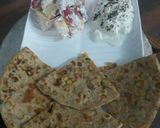 A picture of step 14 of Diabetes friendly parantha with curd and salad.