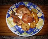 Foto del paso 10 de la receta Pollo con papas y batatas 🐤