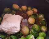 A picture of step 6 of Creamy Insta Pot Brussel Sprouts.