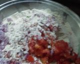 A picture of step 2 of Poha paratha.
