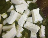 A picture of step 1 of Butter Palak Paneer.