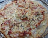 Foto del paso 4 de la receta: Pizza,bacon,ceba i salmon con Alcaparras