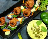 A picture of step 5 of Smoky Paneer Bites With Cheesy Minti Capsicum Dip.