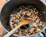 Une image de l'étape 10 de Pâtes Pipe Rigate au saumon et champignons.