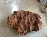 A picture of step 4 of Rainbow Chocolate Cookies.