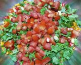 A picture of step 2 of Falahari Bhel.