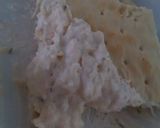A picture of step 2 of Nikki's Spicy crab dip.