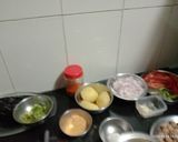A picture of step 1 of Brinjal Bharta.