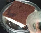 A picture of step 11 of New Year chocolate Cake 2023.