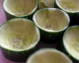A picture of step 4 of Vickys Cucumber Salad Cups with Filling/Dip Options.