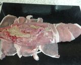A picture of step 4 of My giant stuffed pig in a Blanket.