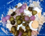 Foto del paso 2 de la receta: Ensalada de patata y encurtidos con huevas de bacalao