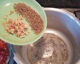 A picture of step 1 of Long beans-potato curry/ Barbati-aloo sabzi.