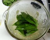 A picture of step 3 of Basil Sauce Pesto Genovese.