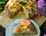 Foto del paso 6 de la receta: Tarta de zapallito, berenjena ahumada yricota con masa de queso😀