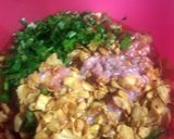 A picture of step 1 of Thai Meatloaf.