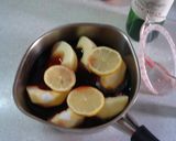A picture of step 2 of Apple Compote (Simmered in Red Wine).