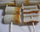A picture of step 1 of Chikuwa Isobe (Seaweed) Fritters.