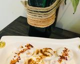 A picture of step 1 of Dahi Phulkiyan.