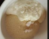A picture of step 2 of Rava idli.