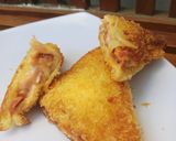 Foto langkah ke 4 dari resep Roti goreng mayonaise daging asap.