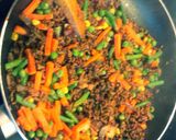 A picture of step 4 of Pasta and minced meat with bachemel scauce.