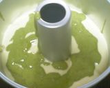A picture of step 9 of Matcha Green Tea Marbled Chiffon Cake.