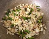 A picture of step 3 of Schezwan Egg Fried Rice.
