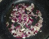 A picture of step 3 of Meat ball vegetable stir fry pasta.