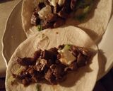 A picture of step 3 of Steak burrito.