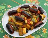 Une image de l'étape 18 de Minis chorizos grillés aux tomates et courgette ronde.