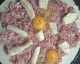 Foto del paso 2 de la receta: Tarta de jamón, queso y bondiola 🧀🥧
