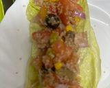 A picture of step 3 of 600. Lettuce Tacos with Quinoa and Smoked Salmon (Appetizer).