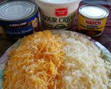 A picture of step 3 of Not Really Mexican, Chicken Manicotti.