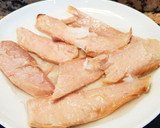 Foto del paso 5 de la receta: Ensalada de ventresca "Mar y Montaña" con gambones y jamón 🔥🔥