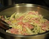 A picture of step 3 of Happy Pasta Carbonara.