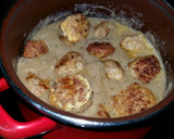 Foto del paso 6 de la receta: Albóndigas de ternera con salsa de cebolla y setas