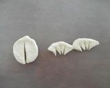 A picture of step 4 of Dinosaur Bread Stegosaurus.