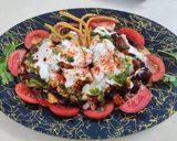 A picture of step 2 of Bread corn chaat.