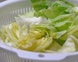 A picture of step 1 of Cabbage and Pork Stir Fry with Ume Soy Sauce.