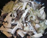 A picture of step 2 of Easy Japanese-style Mushroom Spaghetti.