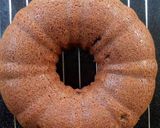 A picture of step 18 of Red velvet bundt fruit cake.