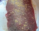 A picture of step 1 of Steak Fingers.