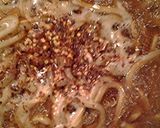 A picture of step 2 of General Tso's noodles.