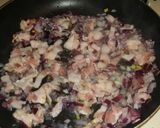 A picture of step 3 of Warm Brussel Sprouts and Bacon Salad.