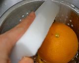 A picture of step 1 of Confit Orangette (made in a day).